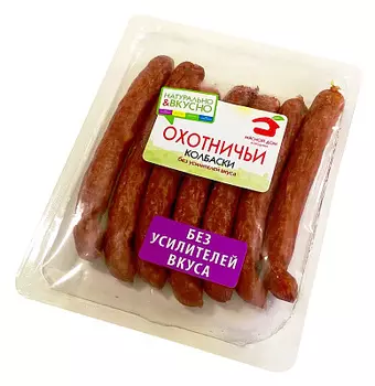 Колбаски Охотничьи п/к МДБ 0.23 кг.