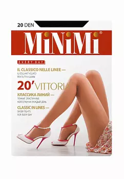 Колготки жен. Minimi VITTORIA 20 дэн (шортики) Nero 4 MINIMI
