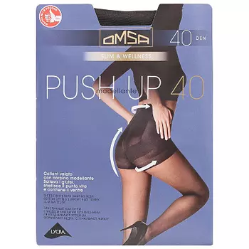 Колготки жен PUSH-UP 40 Nero 2 40 дэн. Omsa.