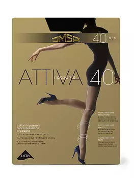 Колготки женские Attiva Nero2 40 дэн Omsa