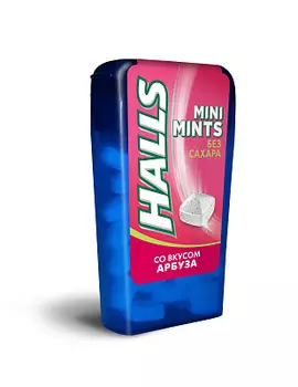 Конфеты без сахара со вкусом арбуза Halls Mini Mints