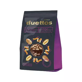конфеты глазированные с комбинированными конфетными массами Duettos 180г Biennale