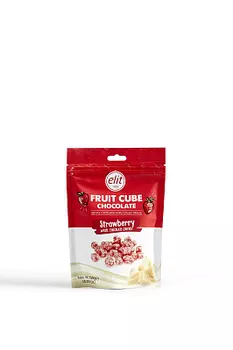 Конфеты из белого шоколада с клубничной начинкой Elit