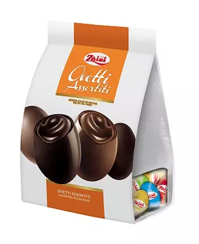 Конфеты из темного и молочного шоколада с шоколадно-ореховой начинкой ZAINI