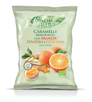 Конфеты Le Specialita Bio с апельсином имбирем и куркума
