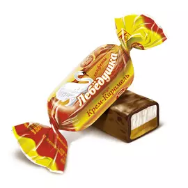 Конфеты Лебедушка с начинкой мягкий ирис вес Объединенные кондитеры