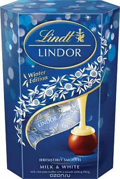Конфеты "Линдор" молочный и белый шоколад Lindt