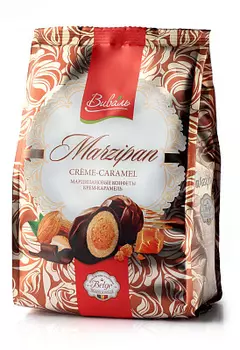 Конфеты марципан с начинкой крем-карамель Виваль