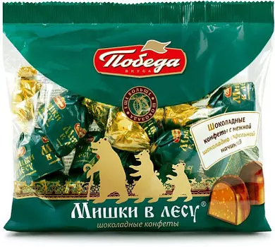 Конфеты шоколадные Мишки в лесу Победа вкуса