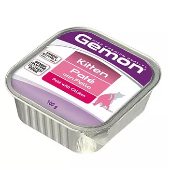 Консервы для котят паштет из курицы Gemon