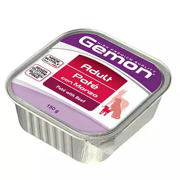 Консервы для собак паштет из говядины Gemon