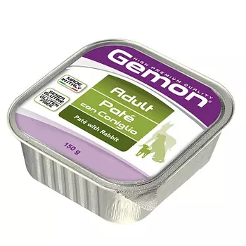 Консервы для собак паштет из кролика Gemon