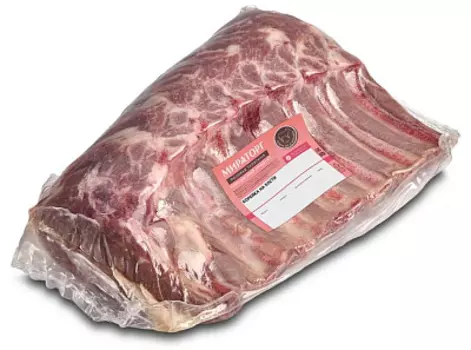 Корейка из телятины на ребрах Розовая телятина Мираторг ~ 3 кг
