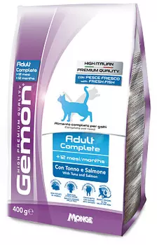 Корм для кошек с тунцом и лососем Gemon