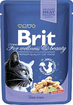 Корм для кошек треска Brit Premium