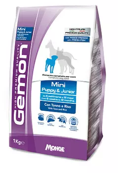 Корм для щенков мелких пород тунец с рисом Gemon