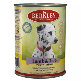 Корм для щенков ягненок с рисом Berkley 0.4 кг.