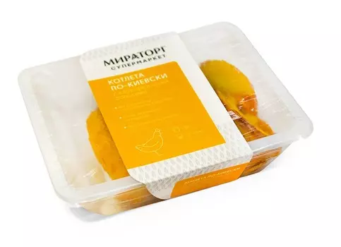 Котлета по-киевски с картофельными дольками