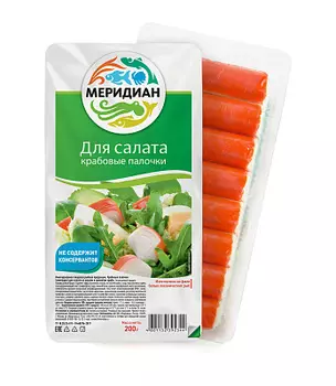 Крабовые палочки для салата Меридиан