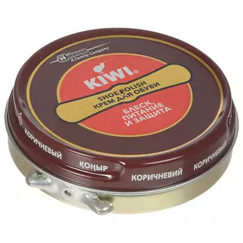 Крем для обуви в банке коричневый 50мл КИВИ