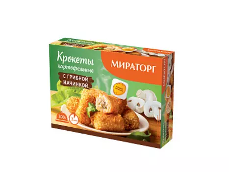 Крокеты картофельные с грибной начинкой