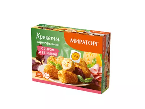 Крокеты картофельные с сыром и ветчиной