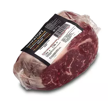 Кусок говяжий Рибай Prime вес Black Angus Мираторг ~ 1.3 кг