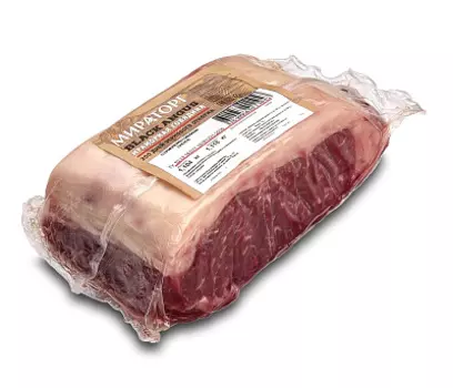 Кусок говяжий Стриплойн Choice вес Black Angus Мираторг ~ 1.1 кг