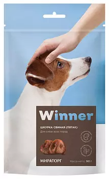 Лакомство для собак Пятаки свиные 90г Winner Мираторг