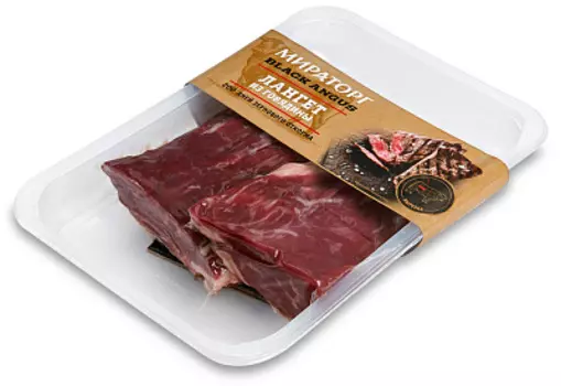 Лангет из мраморной говядины Black Angus Мираторг ~ 0.46 кг
