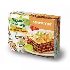 Лазанья Болоньезе с сыром в соусе Бешамель 350г Мираторг