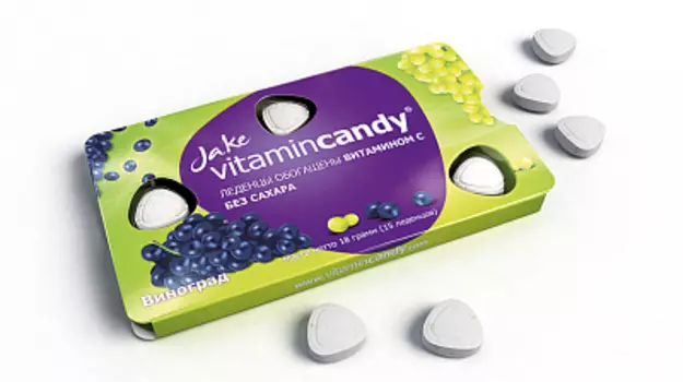 Леденцы Vitamincandy Виноград JAKE