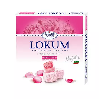 Лукум с розовой водой Zaharni Zavodi