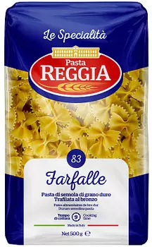 Макаронные изделия из твердых сортов пшеницы Farfalle 500г Reggia