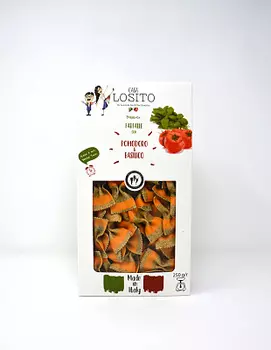 Макароны из пшеничной муки Семолины Дурум с томатами/базиликом Casa Losito