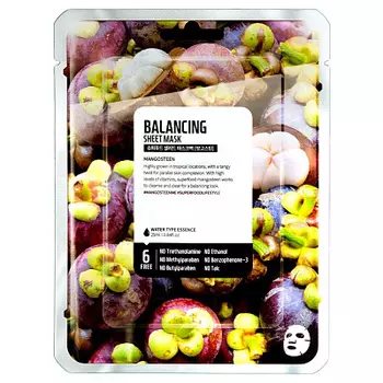Маска тканевая для лица МАНГОСТИН БАЛАНС SUPERFOOD SALAD FOR SKIN