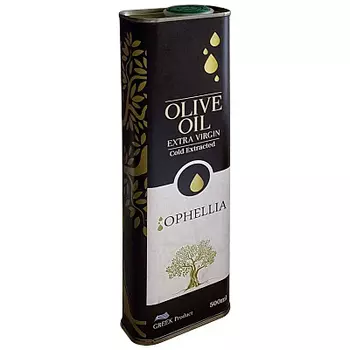 Масло оливковое нерафинированное Extra virgin oil Ophellia 0.5 л.