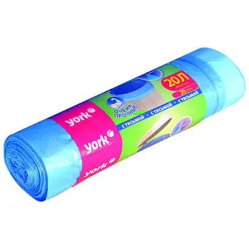 Мешок д/мусора с тесьмой 20л 20шт York