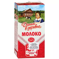 Молоко 3,2% 925мл Домик в деревне