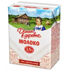 Молоко 3.5% 200мл Домик в деревне