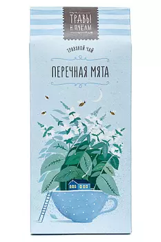 Моночай травяной мята перечная ТРАВЫ И ПЧЁЛЫ