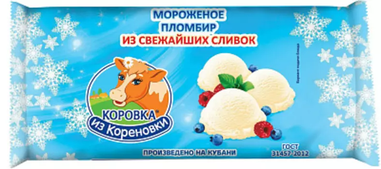 Мороженое пломбир Коровка из Кореновки 400 гр.