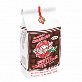 Мороженое пломбир Семейное шоколад Чистая линия