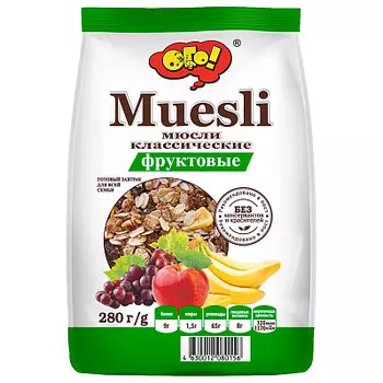 Мюсли Фруктовые ОГО