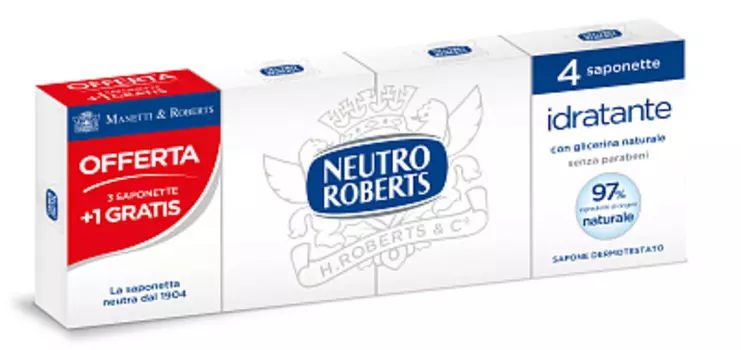 Мыло увлажняющее с натуральным глицерином Neutro Roberts