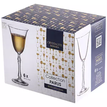 Набор фужеров для вина 185мл Crystalite Bohemia Проксима парус.