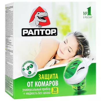 Набор инсектицидов Прибор+жидкость 30ночей Раптор