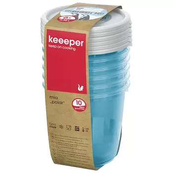 Набор из 6 банок для замороженных продуктов Keeeper