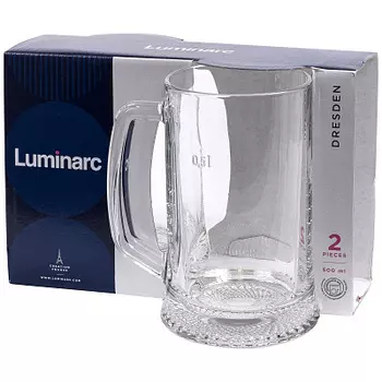 Набор кружек д/пива Дрезден декор. 2шт 500мл Luminarc