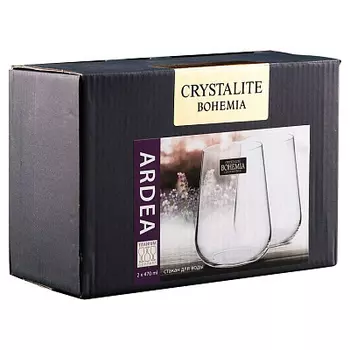 Набор стаканов 2шт 470мл Crystalite Bohemia АРДЕА.